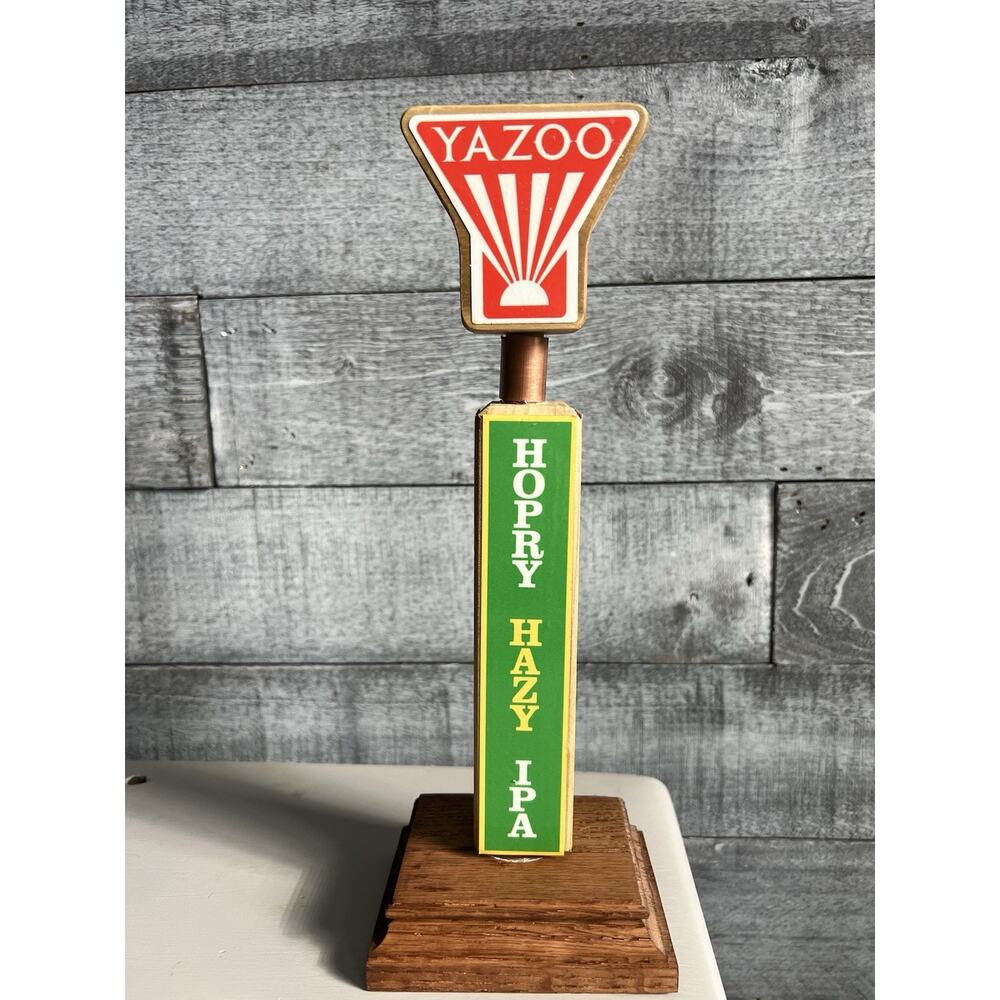 Yazoo Hopry Hazy IPA Draft Beer Tap Handle – Rare Craft Brewery Collectible